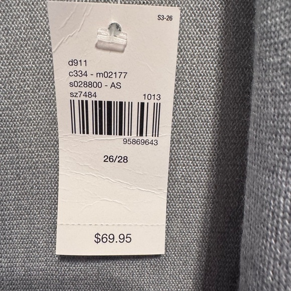 Lane Bryant Grey Open Front Cardigan Sweater Plus 3/4 Sleeves Pockets Sz 26/28 - Picture 6 of 12